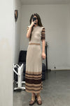 mame kurogouchi two-piece floral knitted skirt MM22SS KN045